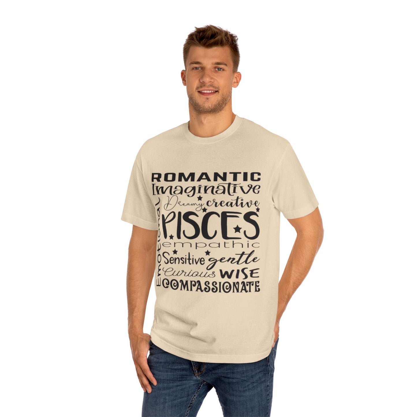 Pisces Zodiac Unisex Classic Tee - Romantic, Imaginative & Compassionate Design