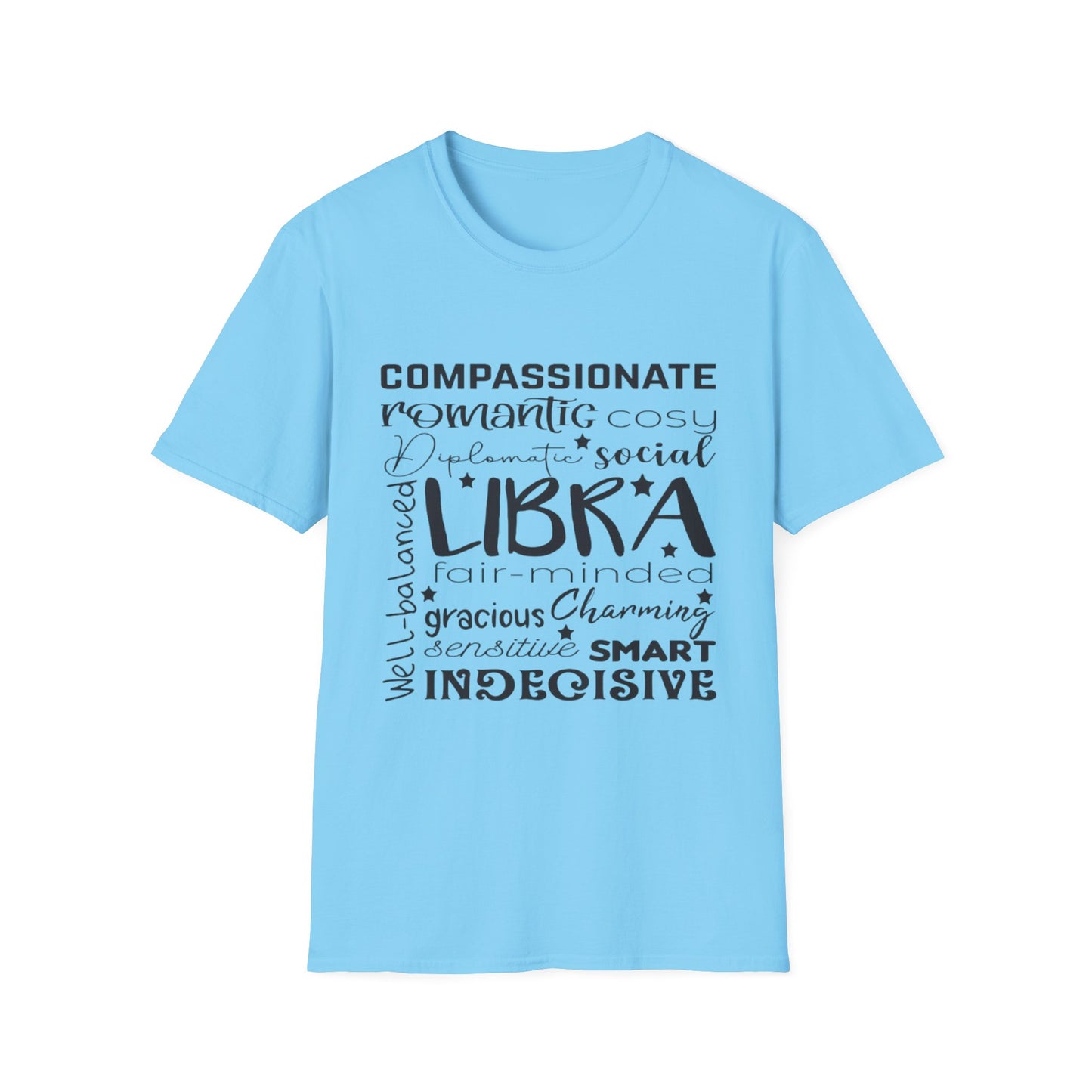 Libra Zodiac Unisex Softstyle T-Shirt - Charming & Romantic Astrology Shirt