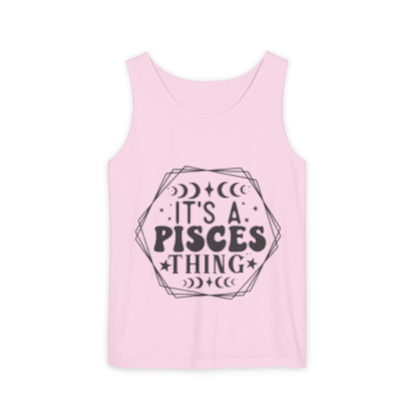 Pisces Zodiac Tank Top | Unisex Astrology Tee | Perfect Gift for Birthdays, Astrology Lovers, and Summer Vibes