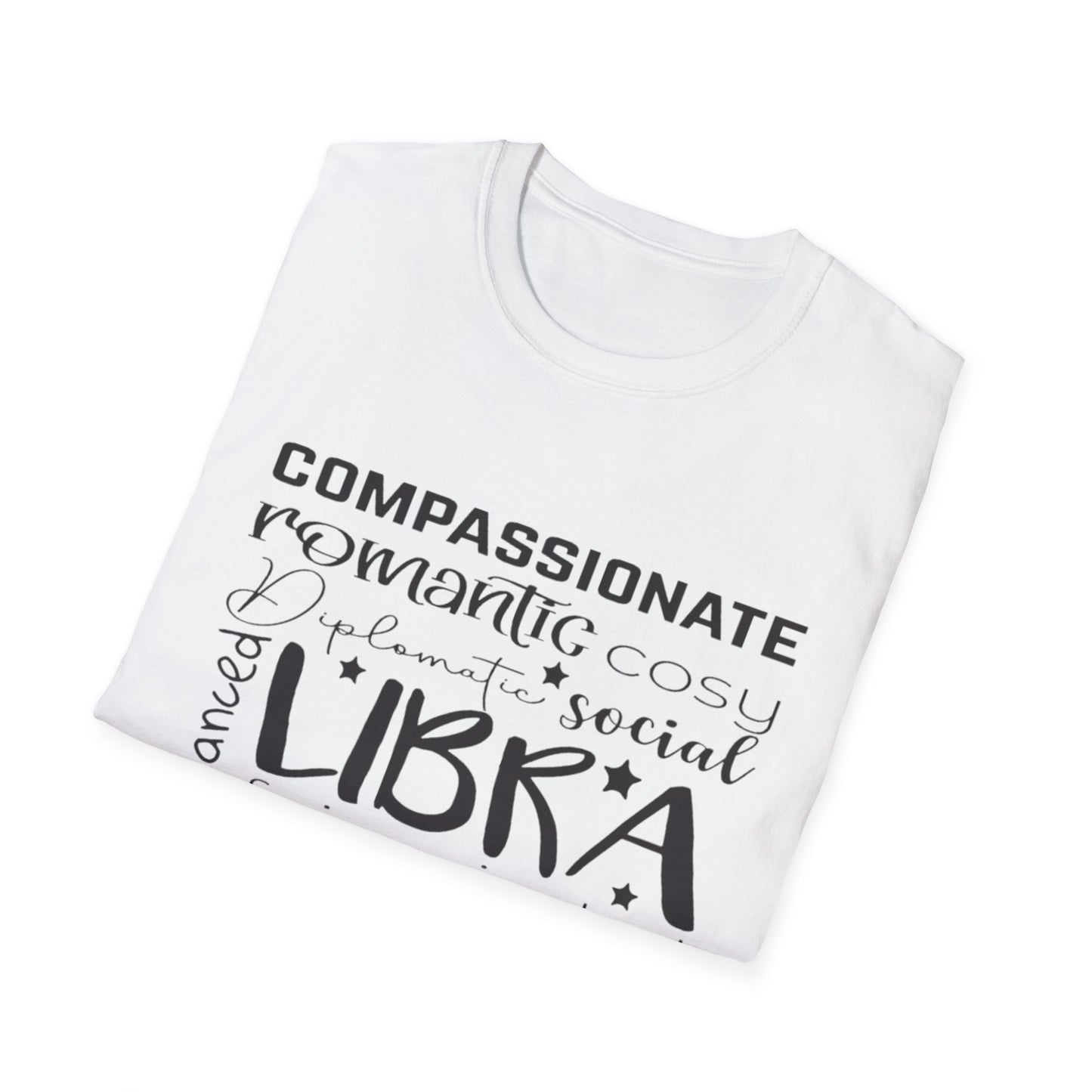 Libra Zodiac Unisex Softstyle T-Shirt - Charming & Romantic Astrology Shirt