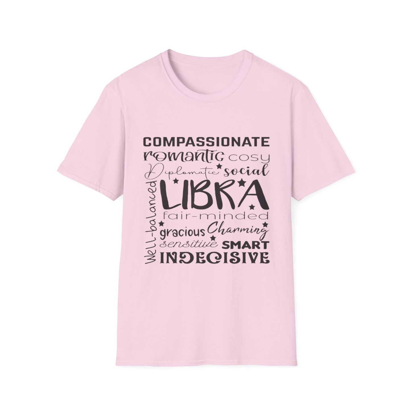 Libra Zodiac Unisex Softstyle T-Shirt - Charming & Romantic Astrology Shirt