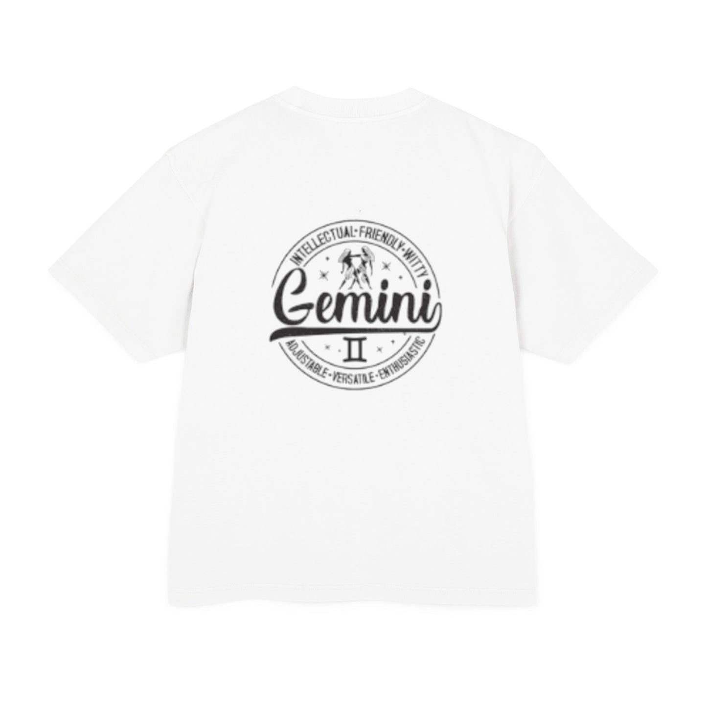 Gemini Zodiac Graphic Tee - Quick-Witted & Charismatic Unisex Urban Heavy Tee