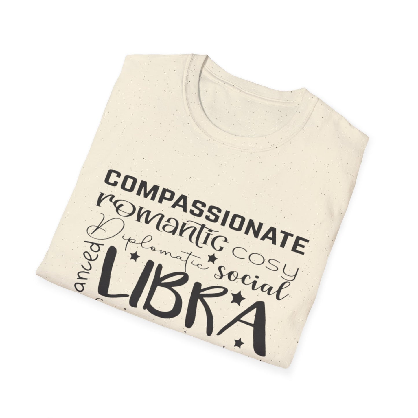 Libra Zodiac Unisex Softstyle T-Shirt - Charming & Romantic Astrology Shirt