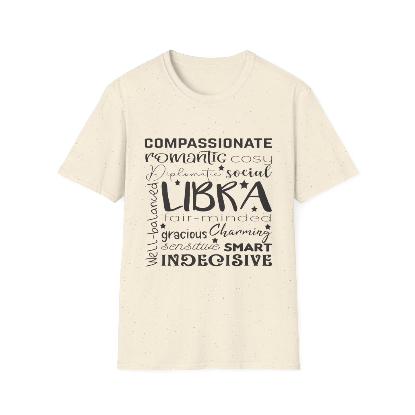 Libra Zodiac Unisex Softstyle T-Shirt - Charming & Romantic Astrology Shirt