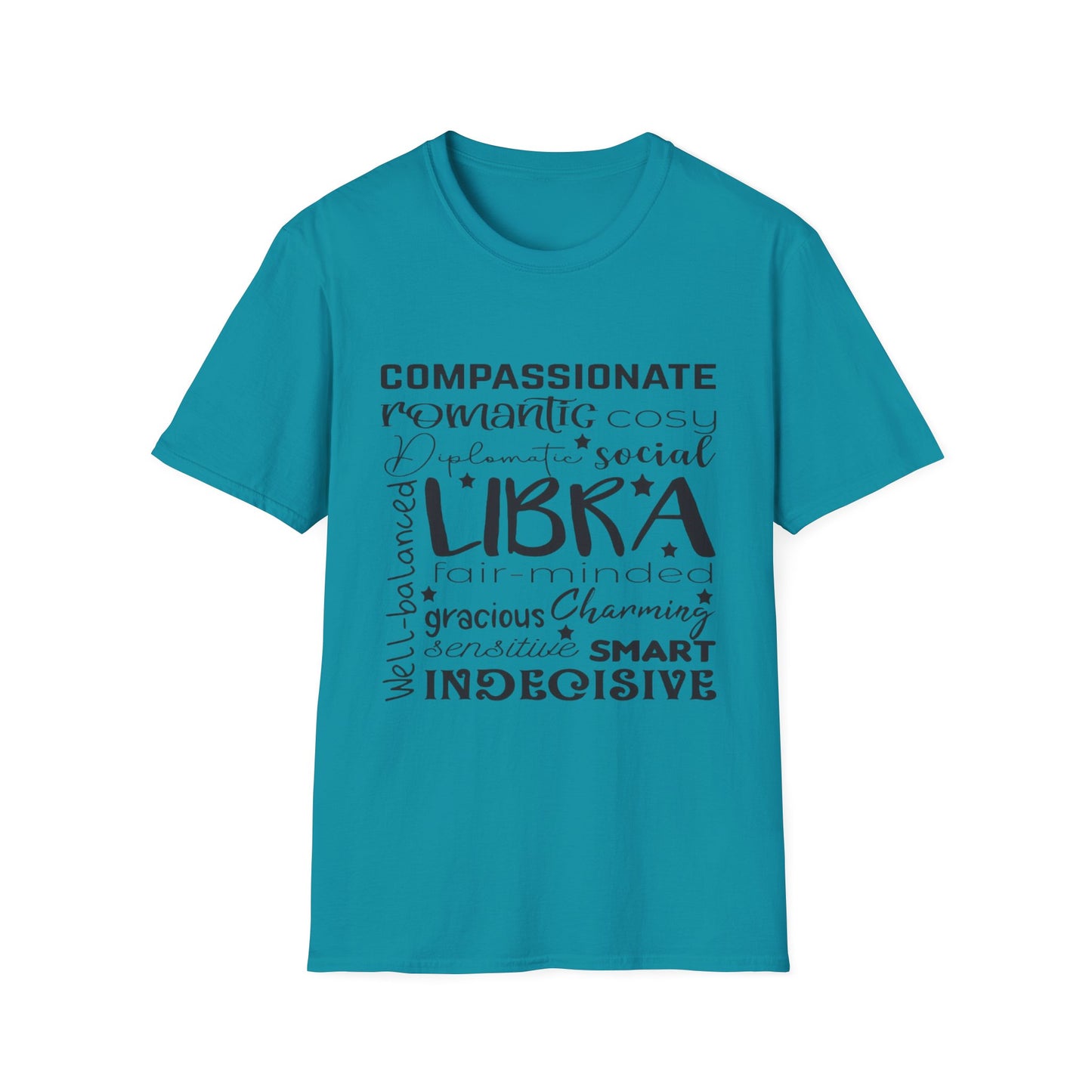 Libra Zodiac Unisex Softstyle T-Shirt - Charming & Romantic Astrology Shirt
