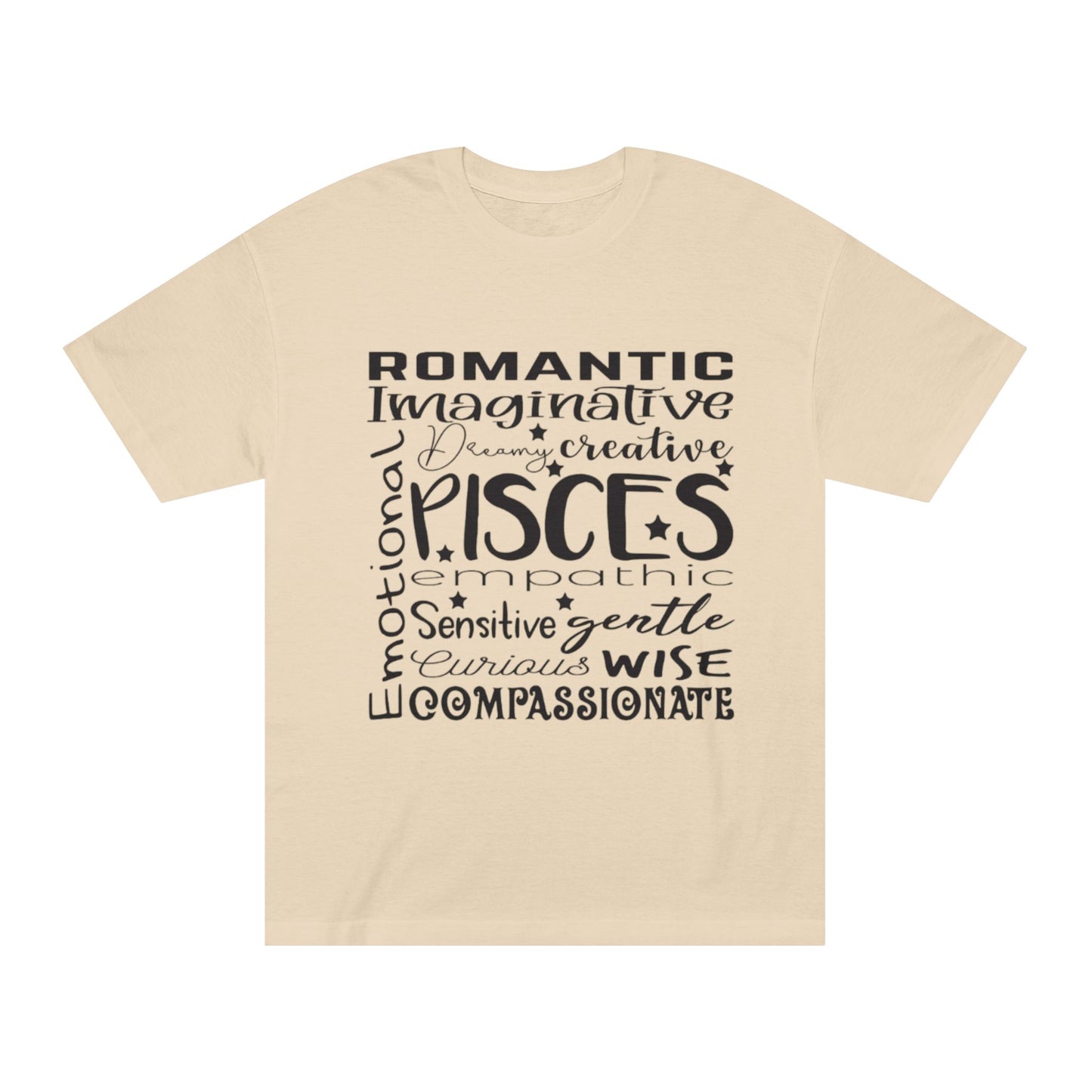 Pisces Zodiac Unisex Classic Tee - Romantic, Imaginative & Compassionate Design