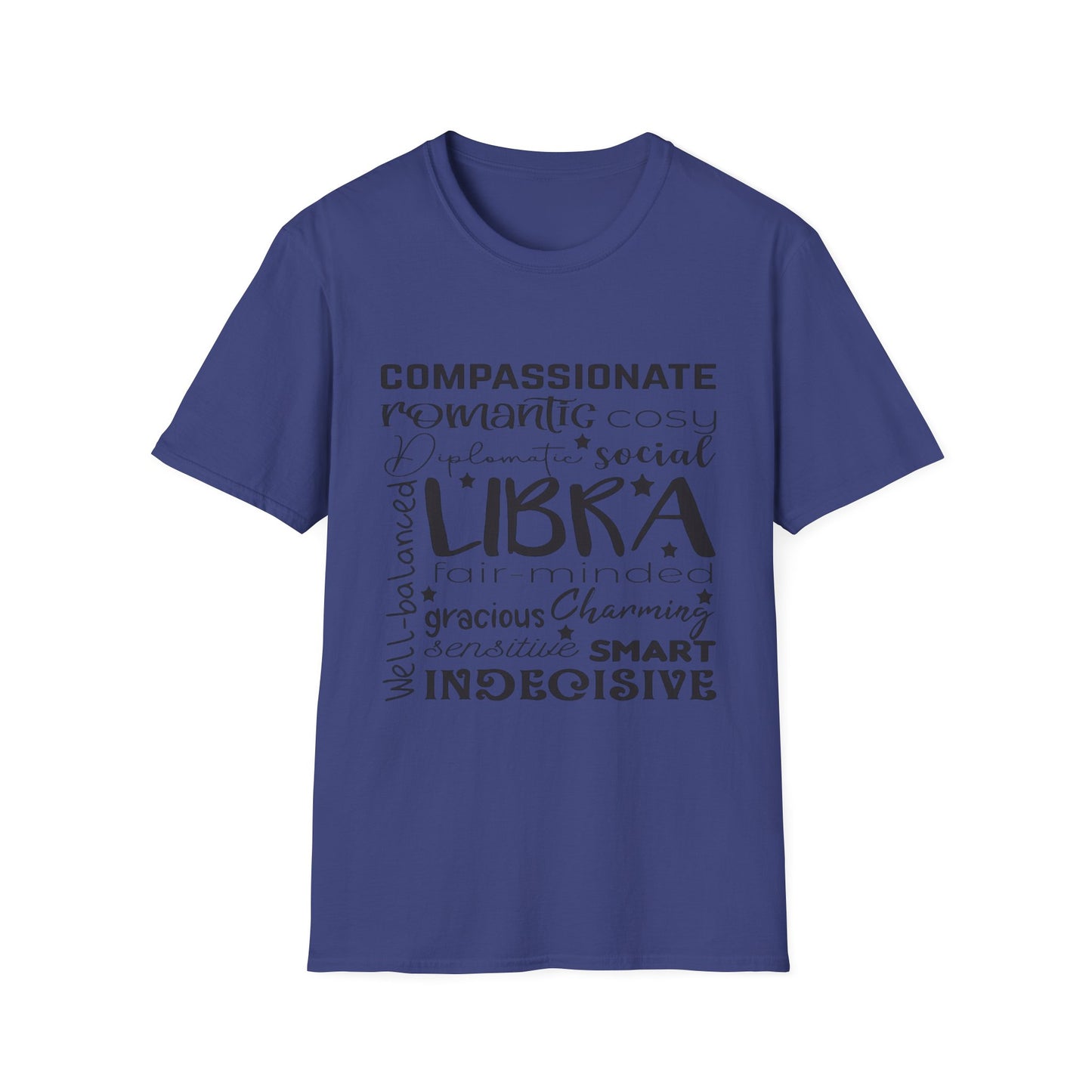Libra Zodiac Unisex Softstyle T-Shirt - Charming & Romantic Astrology Shirt