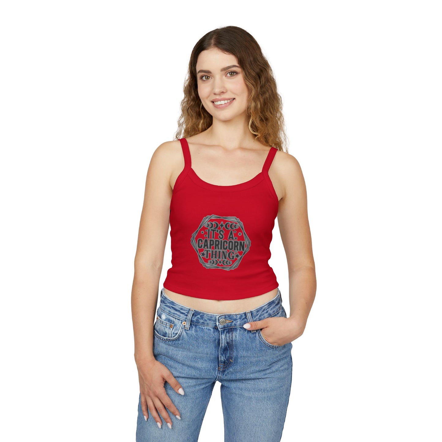 Capricorn Zodiac Spaghetti Strap Tank Top - It's a Capricorn Thing