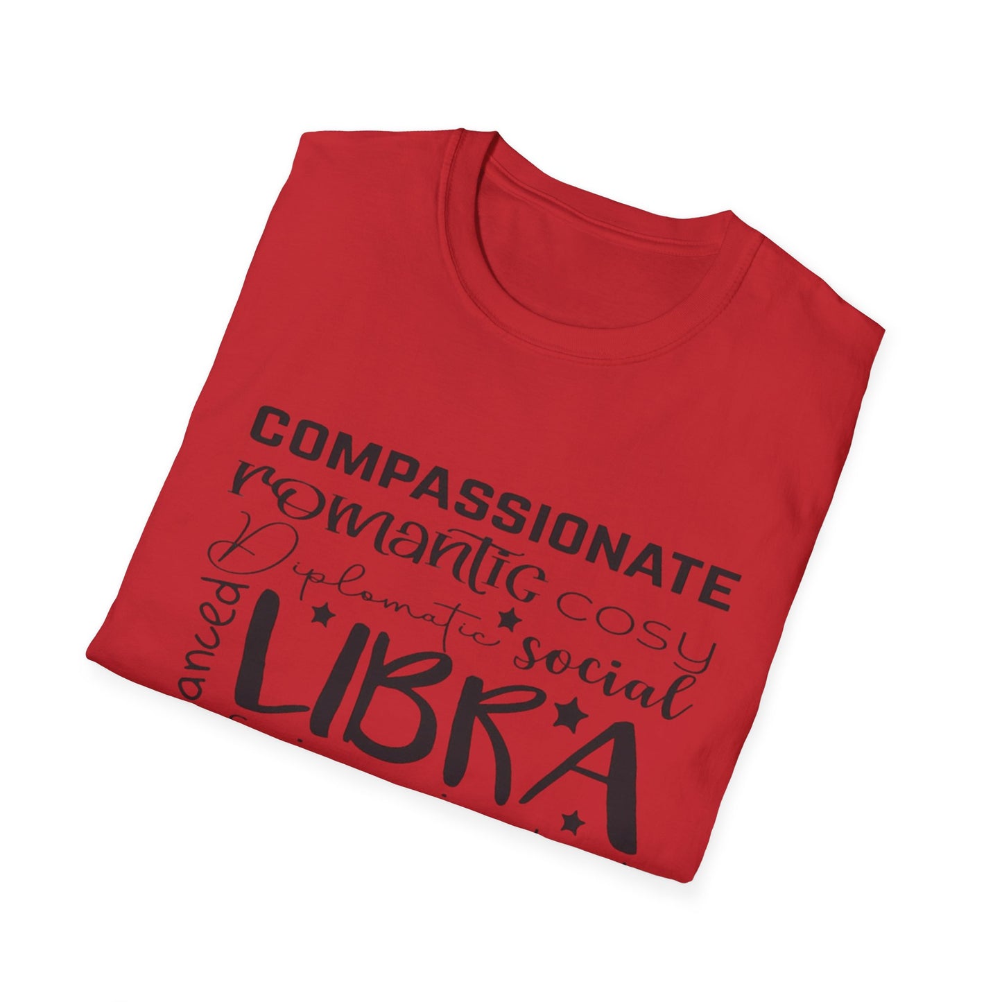 Libra Zodiac Unisex Softstyle T-Shirt - Charming & Romantic Astrology Shirt