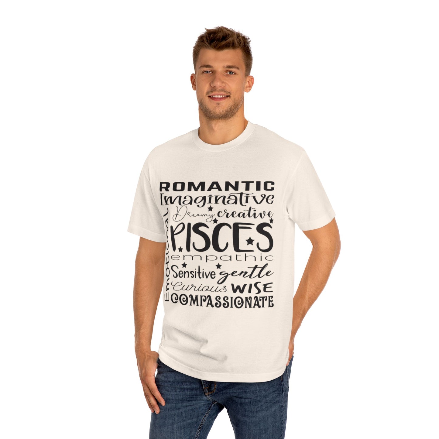 Pisces Zodiac Unisex Classic Tee - Romantic, Imaginative & Compassionate Design