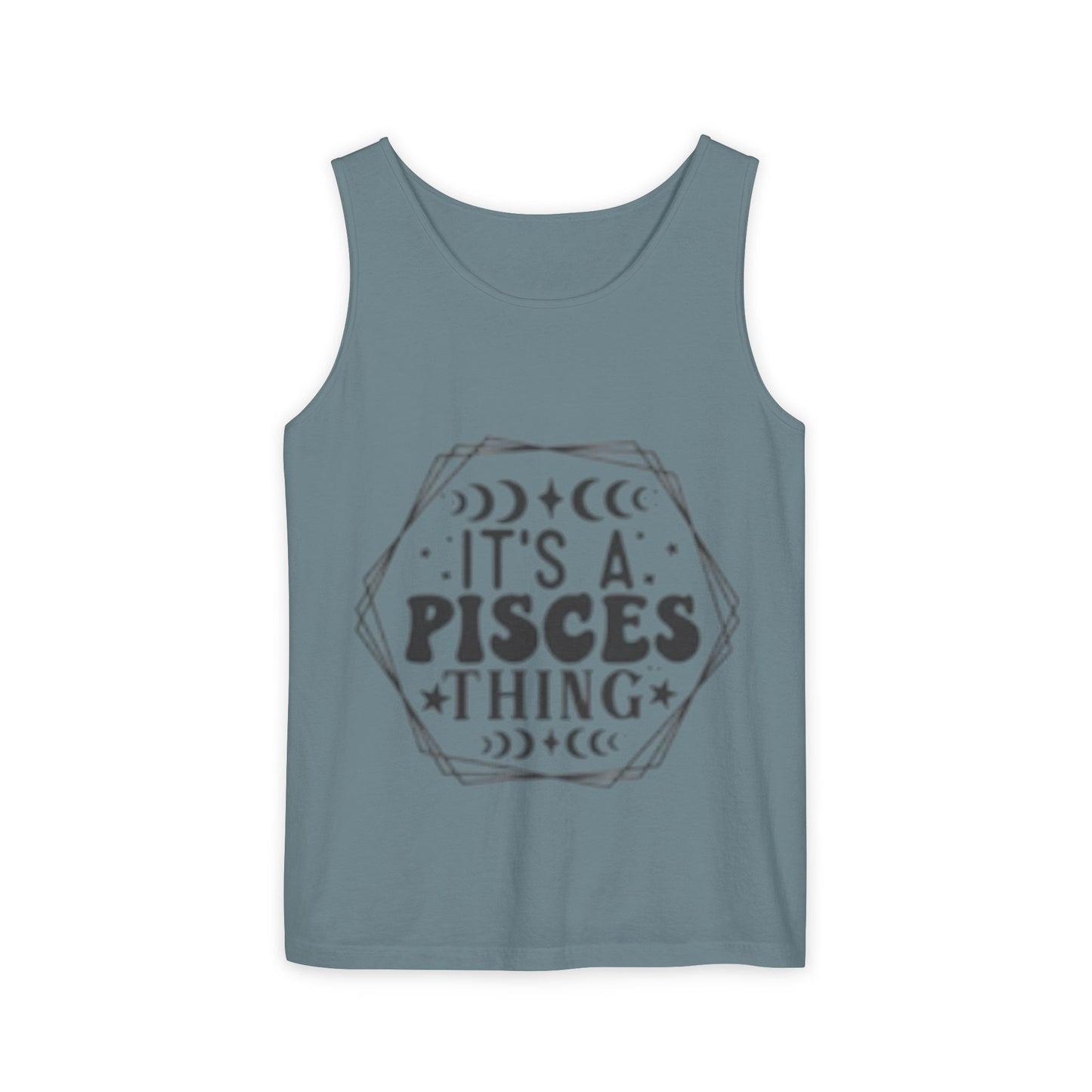 Pisces Zodiac Tank Top | Unisex Astrology Tee | Perfect Gift for Birthdays, Astrology Lovers, and Summer Vibes