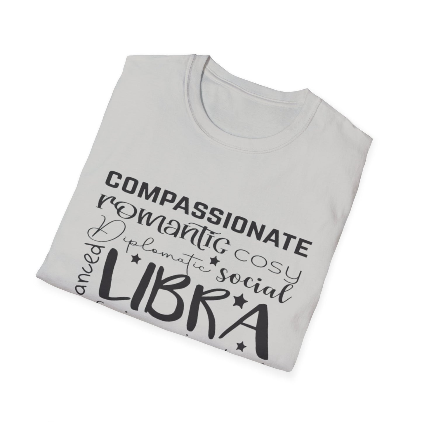 Libra Zodiac Unisex Softstyle T-Shirt - Charming & Romantic Astrology Shirt