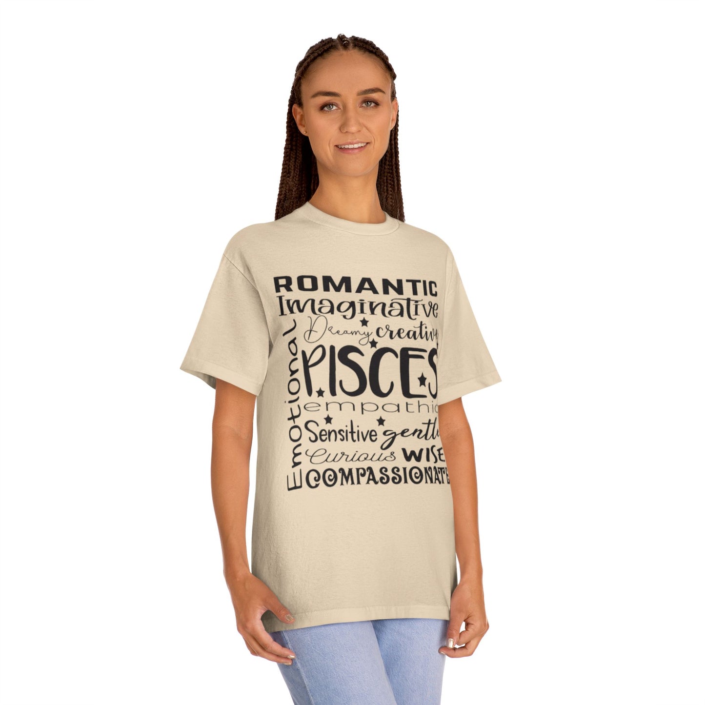 Pisces Zodiac Unisex Classic Tee - Romantic, Imaginative & Compassionate Design