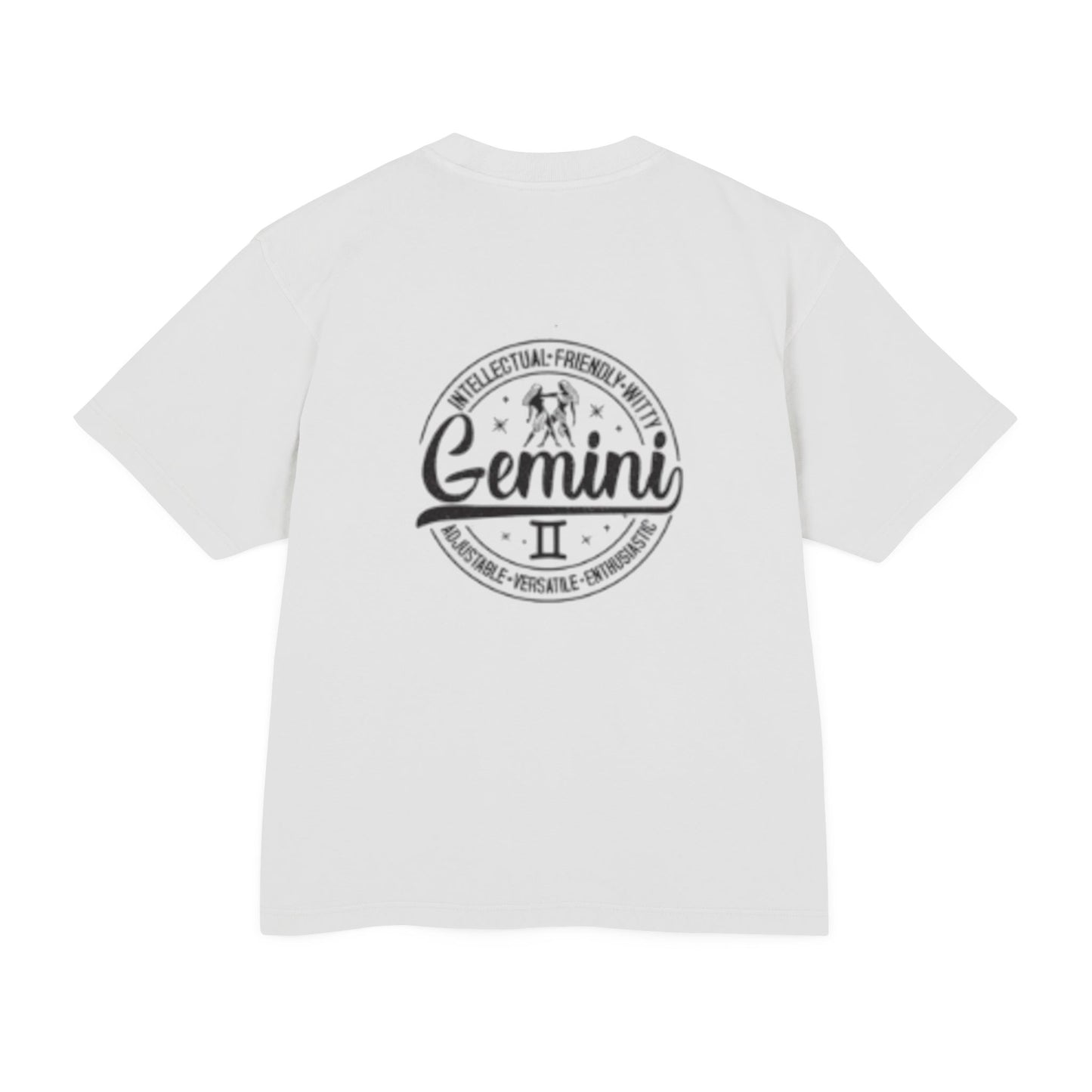 Gemini Zodiac Graphic Tee - Quick-Witted & Charismatic Unisex Urban Heavy Tee