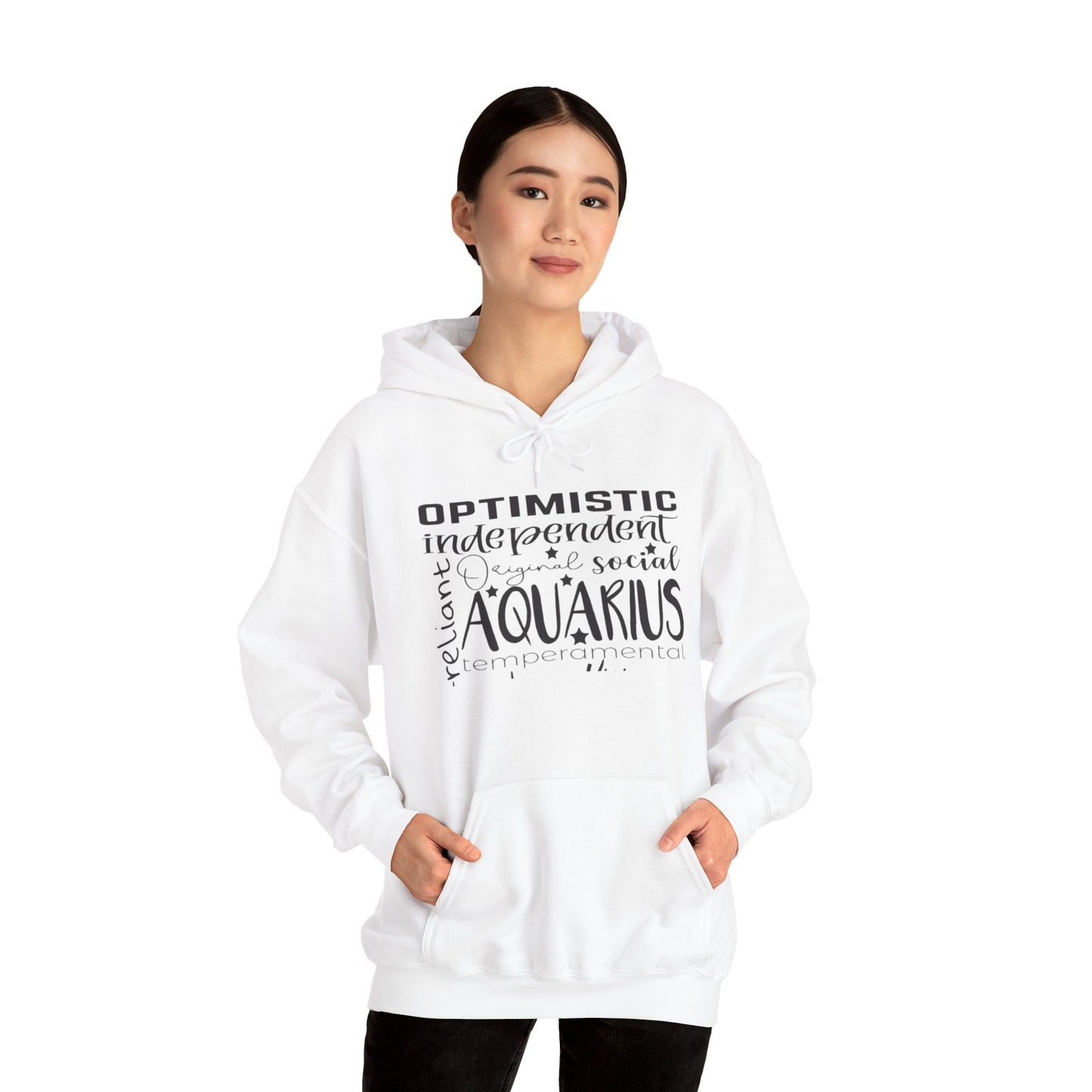 Aquarius Zodiac Hoodie - Optimistic & Independent Sweatshirt