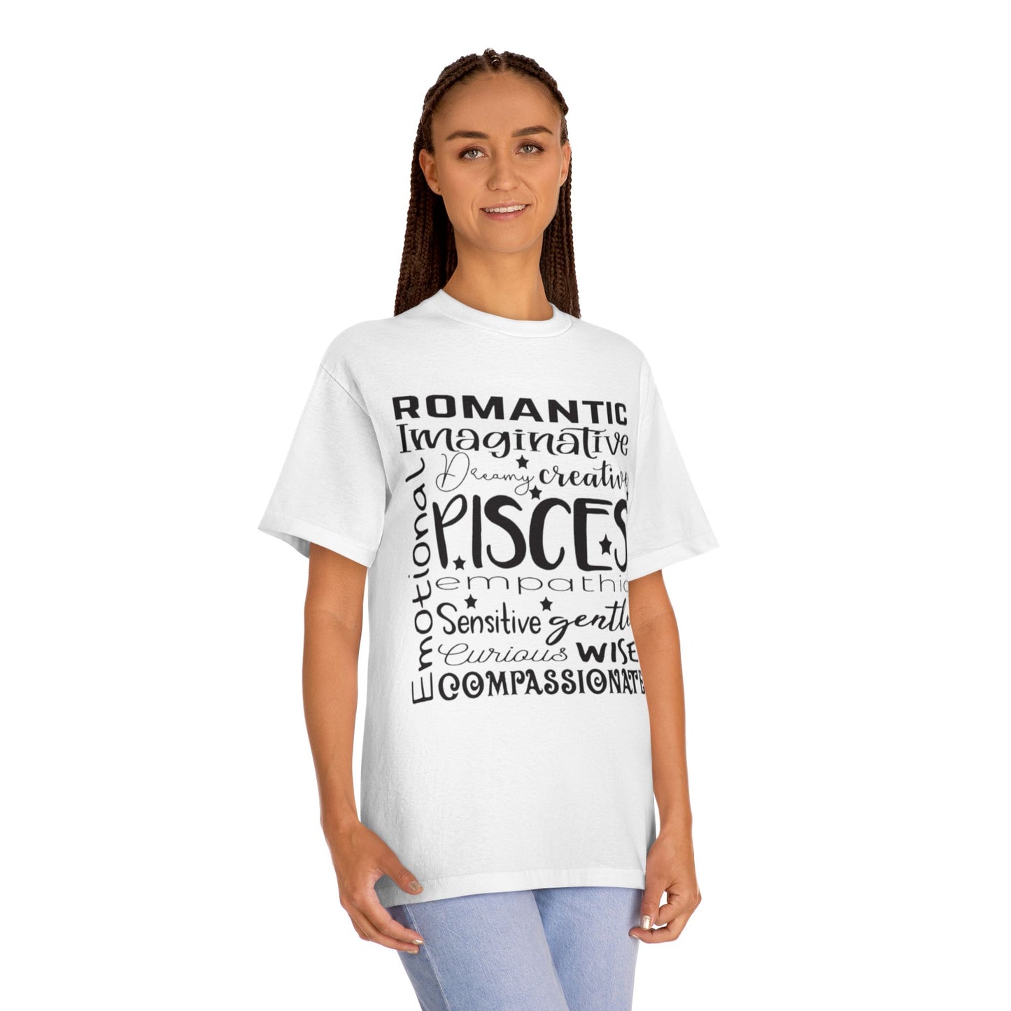 Pisces Zodiac Unisex Classic Tee - Romantic, Imaginative & Compassionate Design