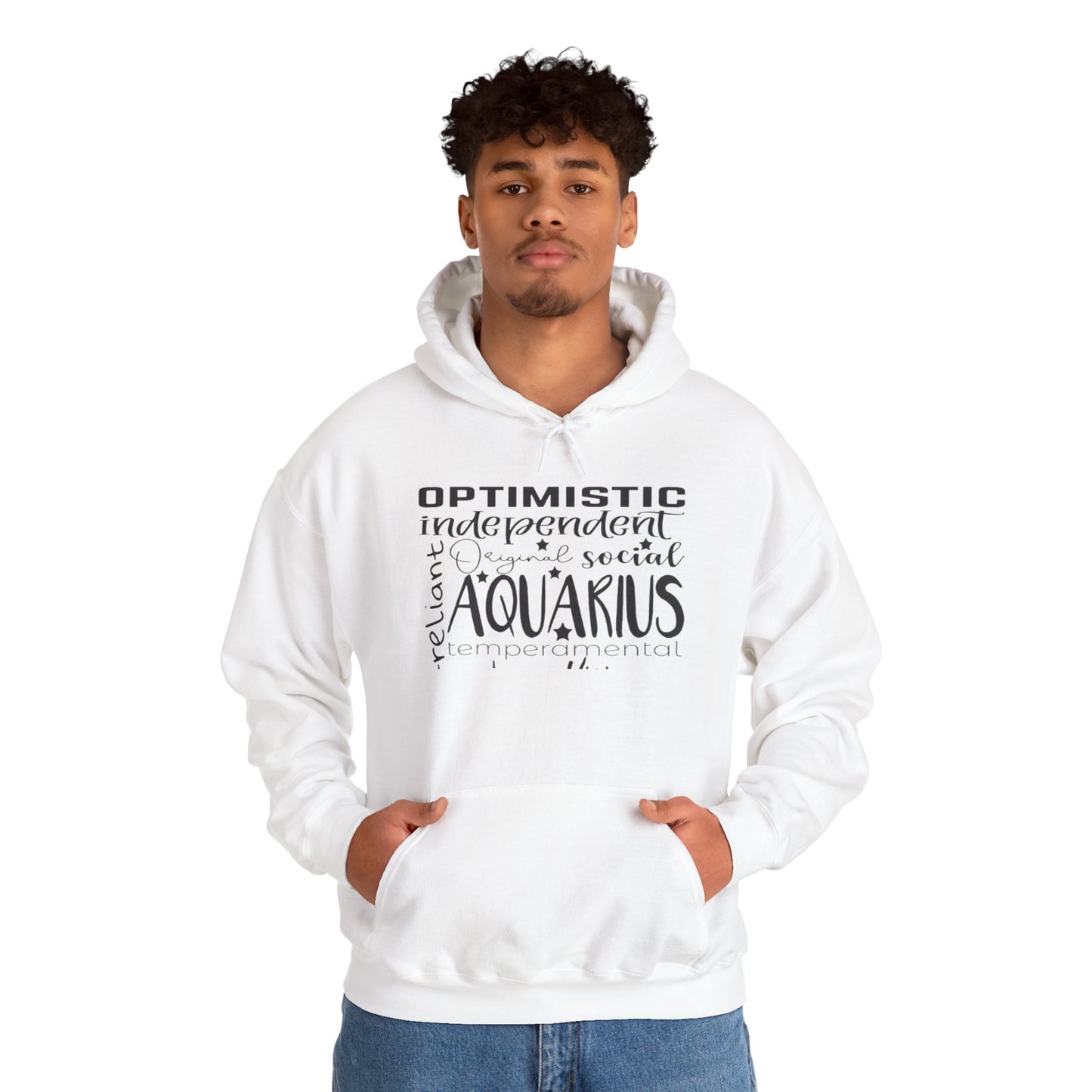 Aquarius Zodiac Hoodie - Optimistic & Independent Sweatshirt
