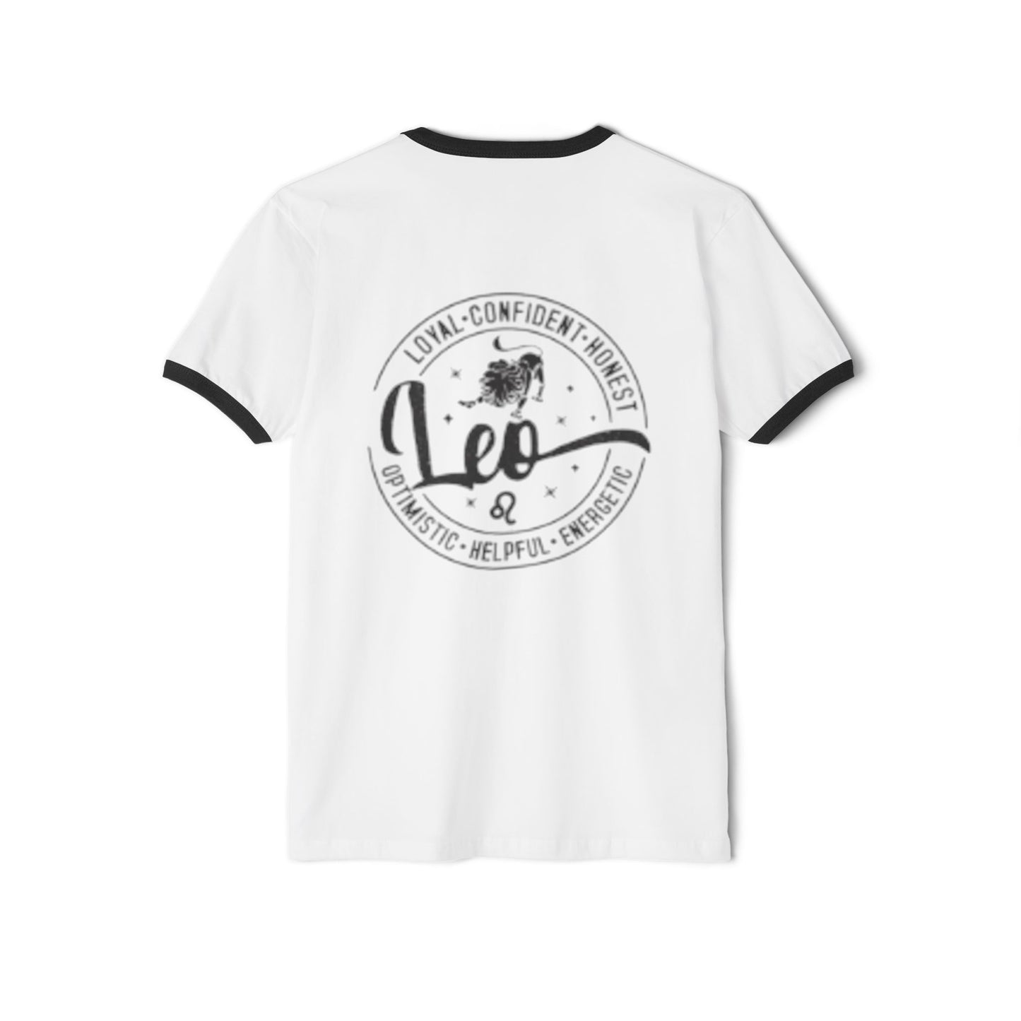 Unisex Leo Zodiac Ringer T-Shirt - Confident, Creative & Courageous | Astrology Gift