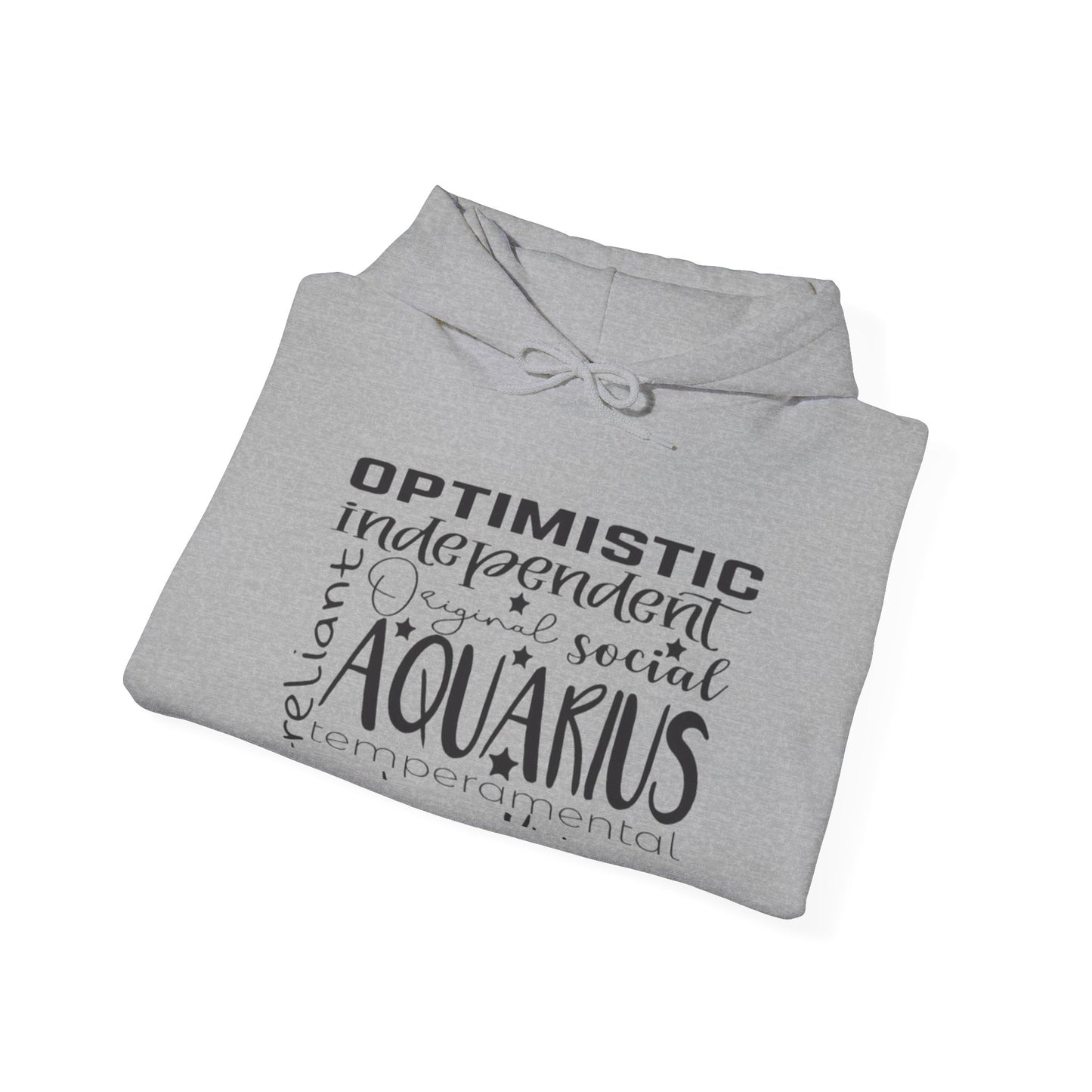 Aquarius Zodiac Hoodie - Optimistic & Independent Sweatshirt
