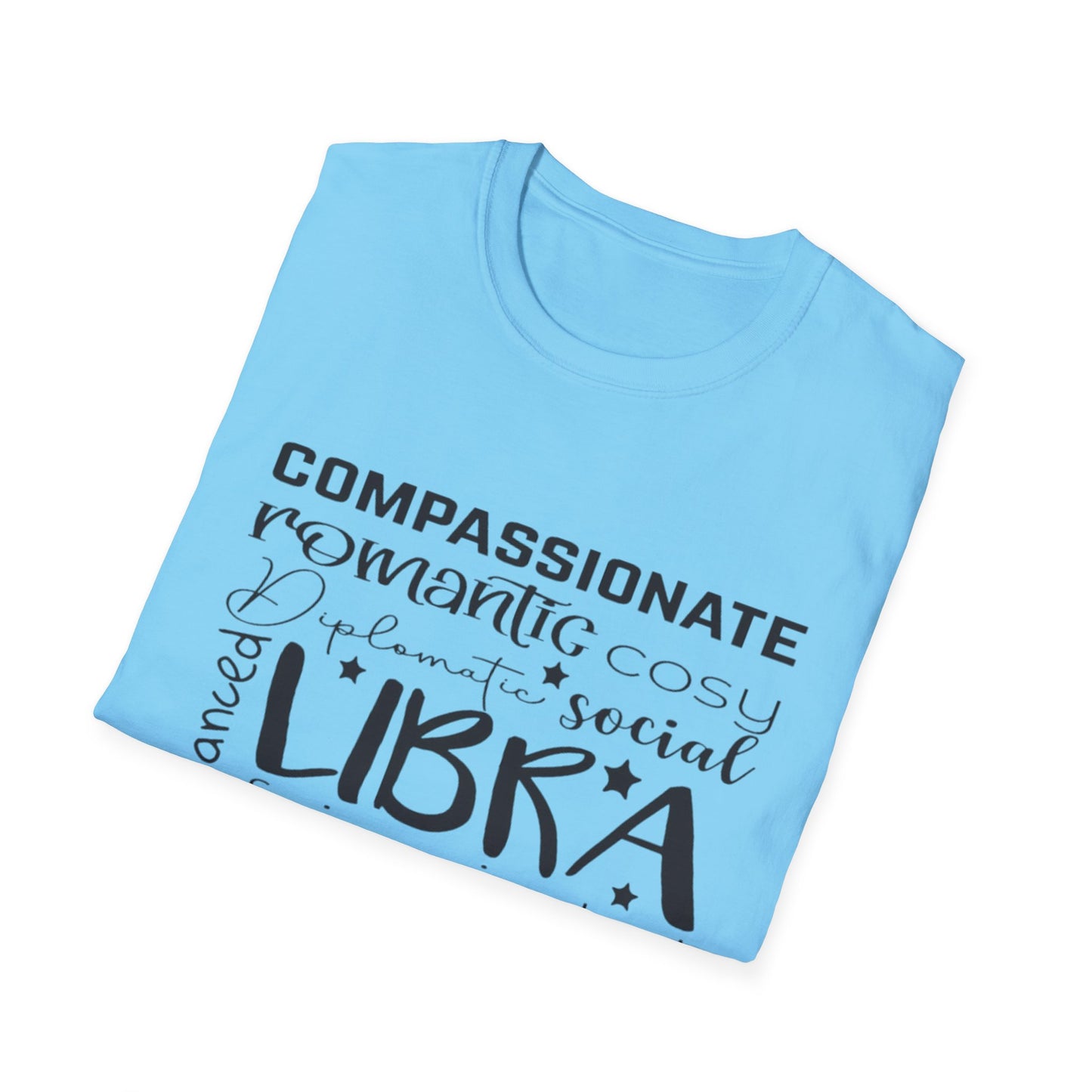 Libra Zodiac Unisex Softstyle T-Shirt - Charming & Romantic Astrology Shirt