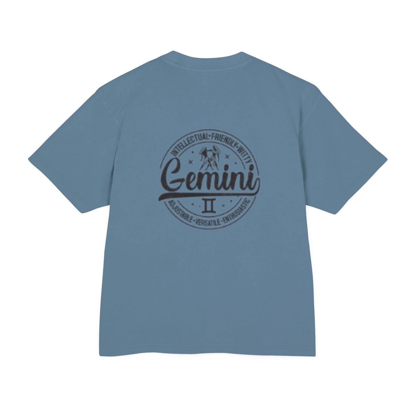 Gemini Zodiac Graphic Tee - Quick-Witted & Charismatic Unisex Urban Heavy Tee