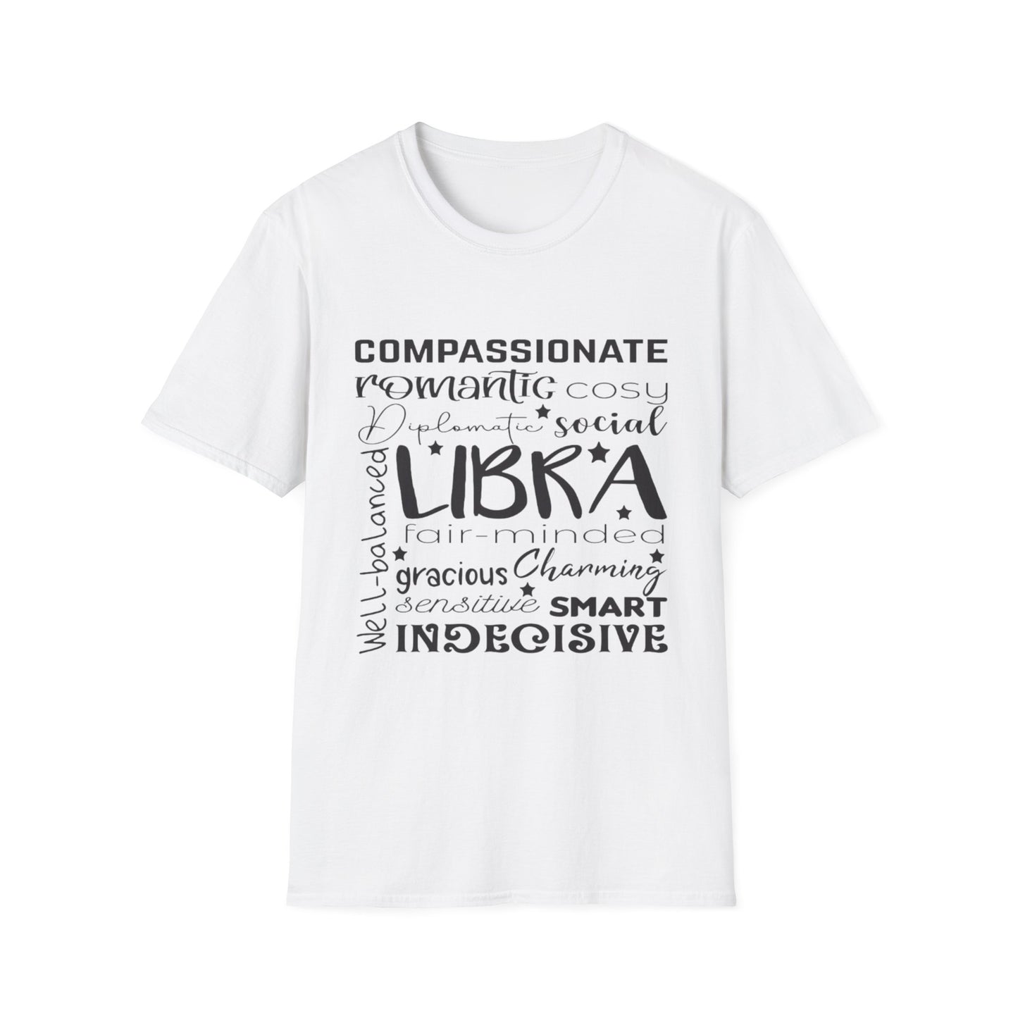 Libra Zodiac Unisex Softstyle T-Shirt - Charming & Romantic Astrology Shirt
