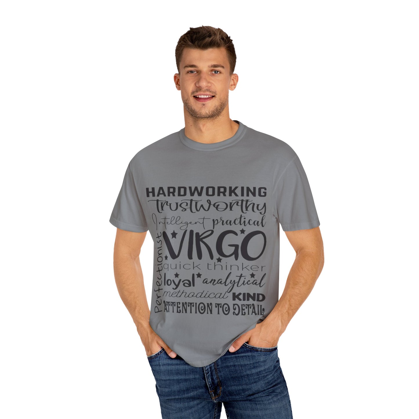 Virgo Traits Unisex Garment-Dyed T-Shirt - Astrology Zodiac Sign Tee