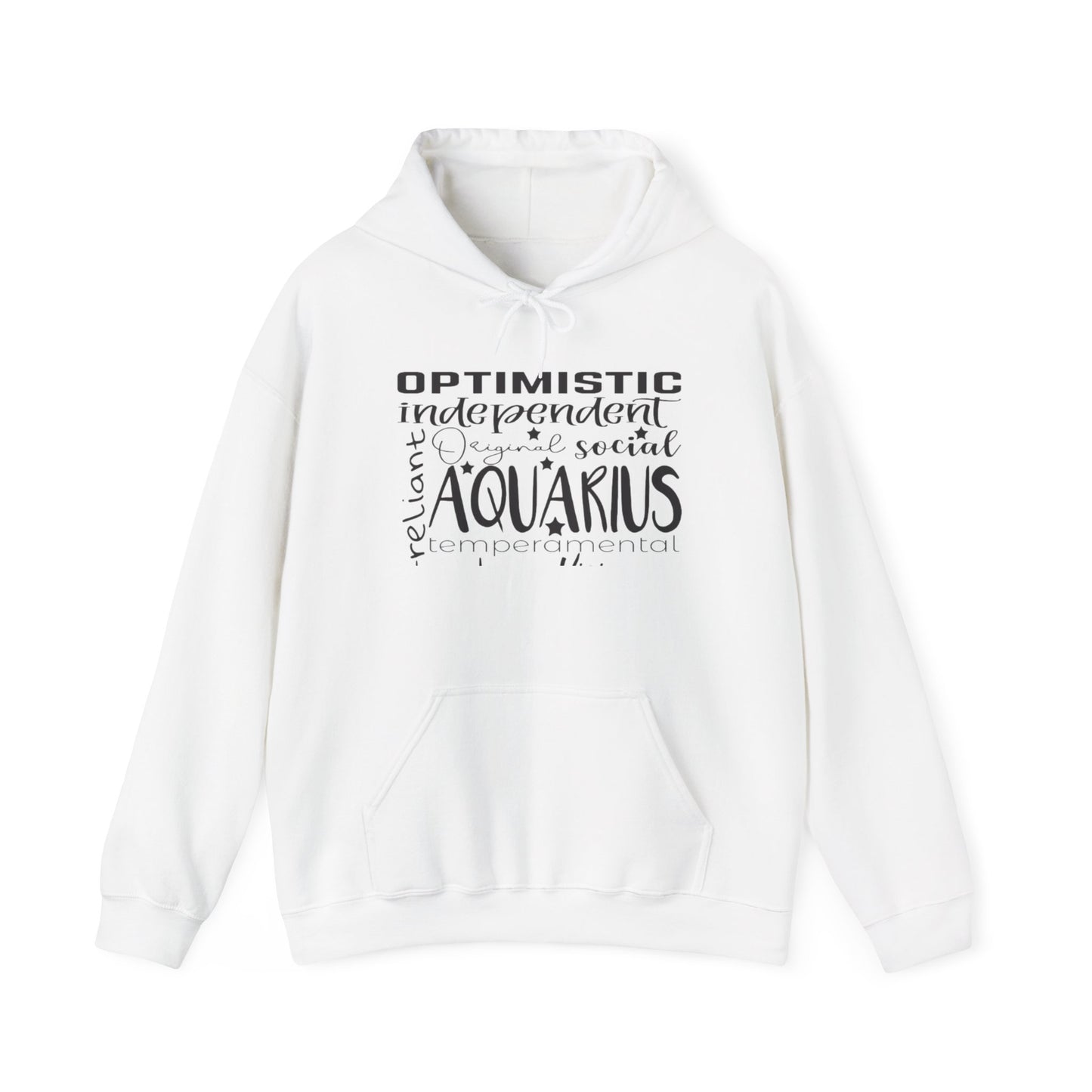 Aquarius Zodiac Hoodie - Optimistic & Independent Sweatshirt
