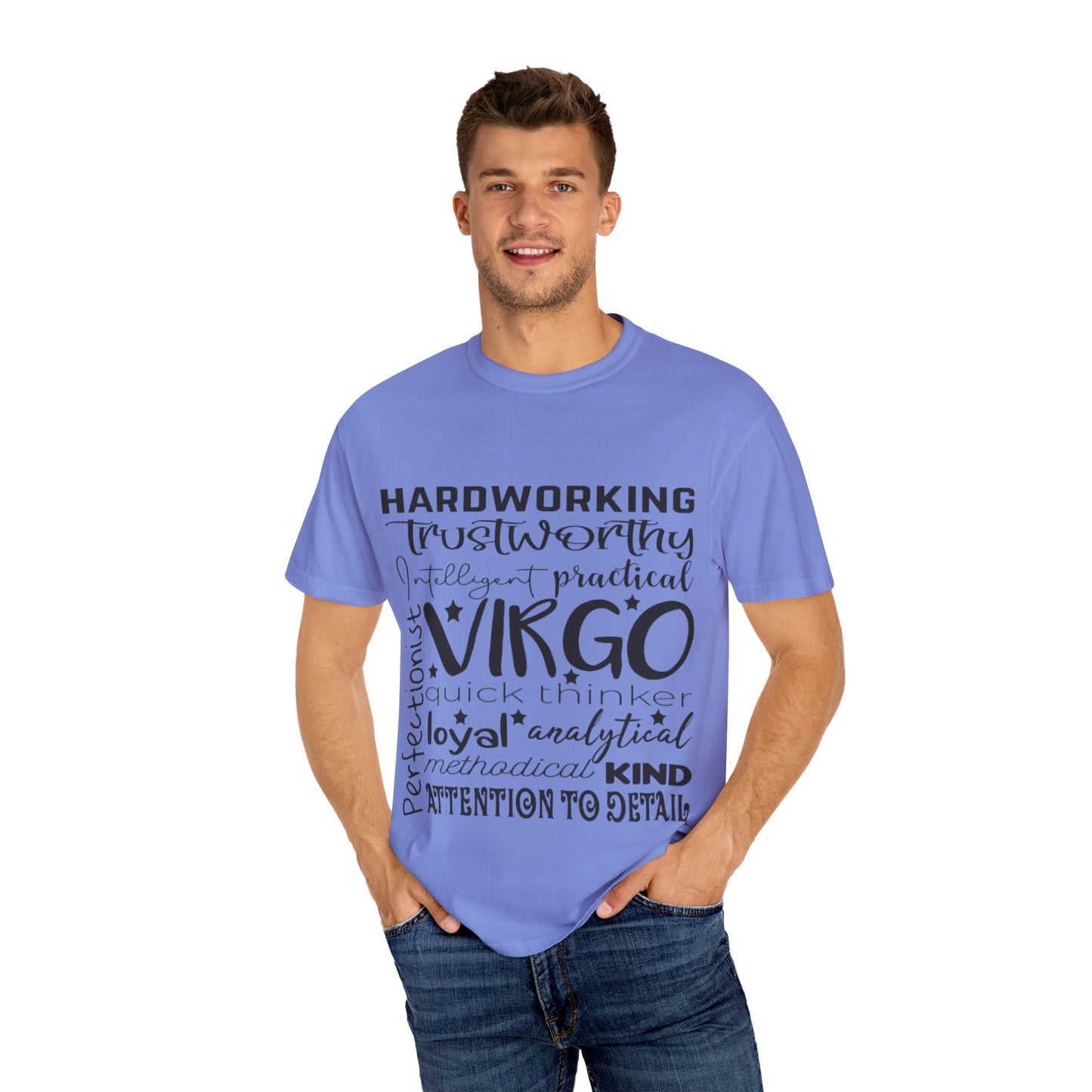 Virgo Traits Unisex Garment-Dyed T-Shirt - Astrology Zodiac Sign Tee