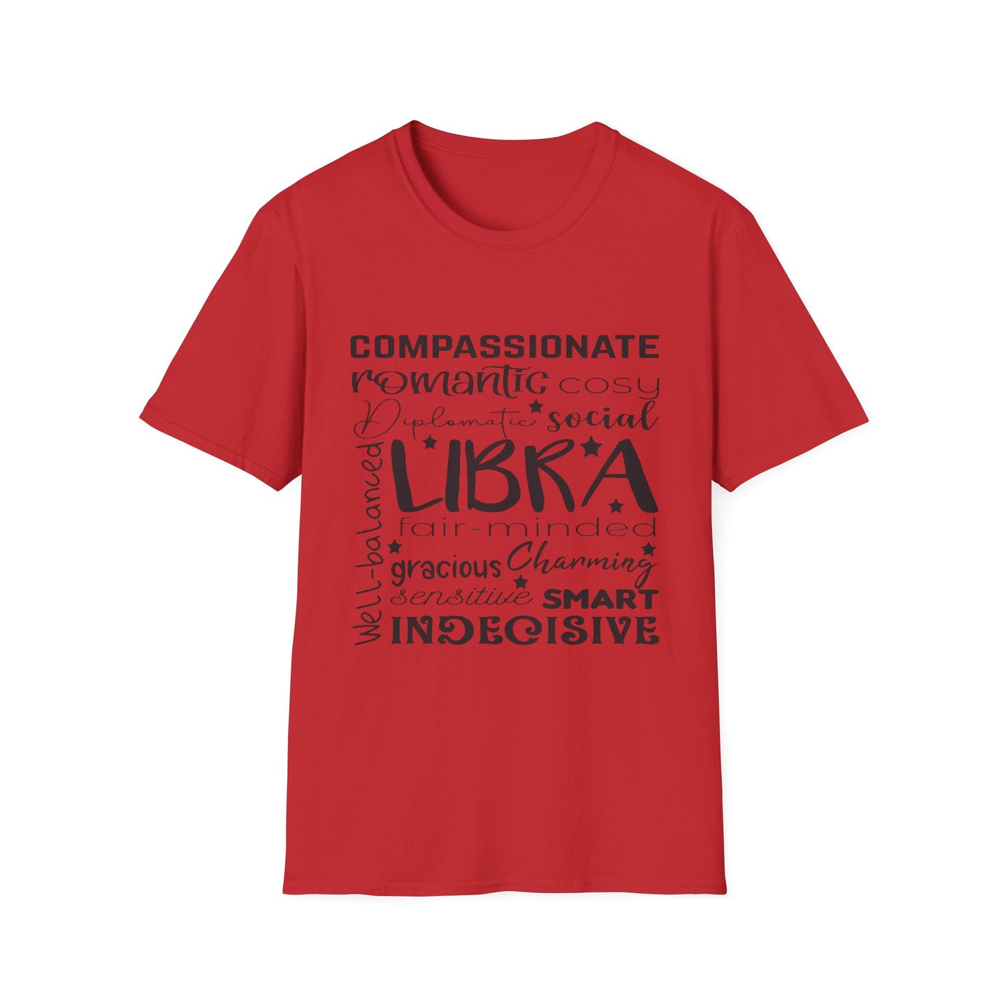 Libra Zodiac Unisex Softstyle T-Shirt - Charming & Romantic Astrology Shirt
