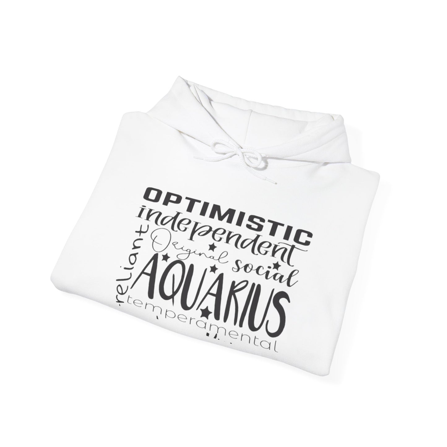 Aquarius Zodiac Hoodie - Optimistic & Independent Sweatshirt