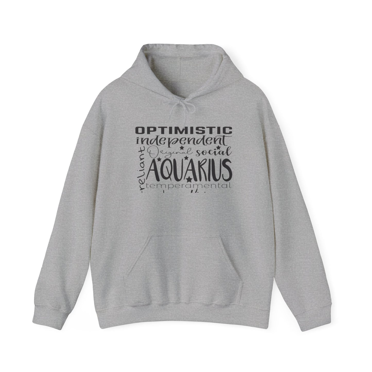 Aquarius Zodiac Hoodie - Optimistic & Independent Sweatshirt