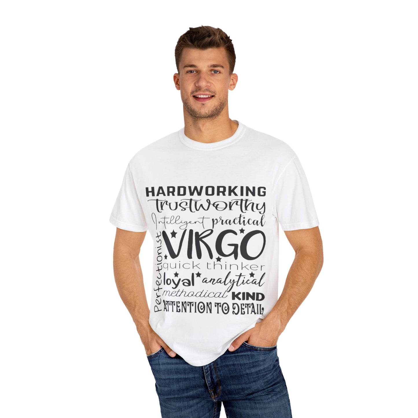 Virgo Traits Unisex Garment-Dyed T-Shirt - Astrology Zodiac Sign Tee