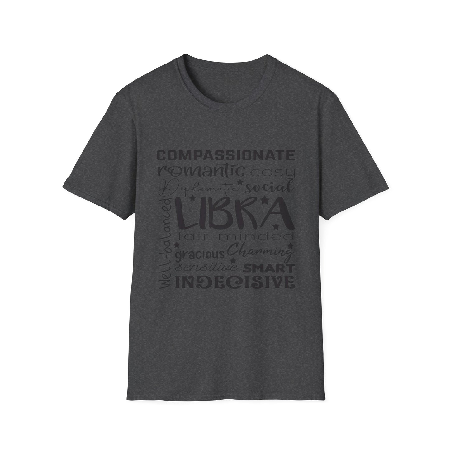 Libra Zodiac Unisex Softstyle T-Shirt - Charming & Romantic Astrology Shirt