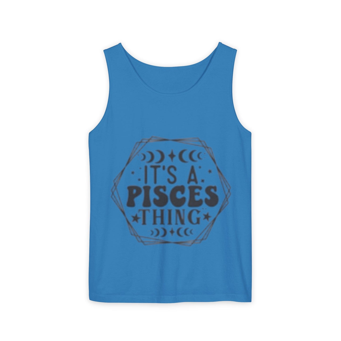 Pisces Zodiac Tank Top | Unisex Astrology Tee | Perfect Gift for Birthdays, Astrology Lovers, and Summer Vibes