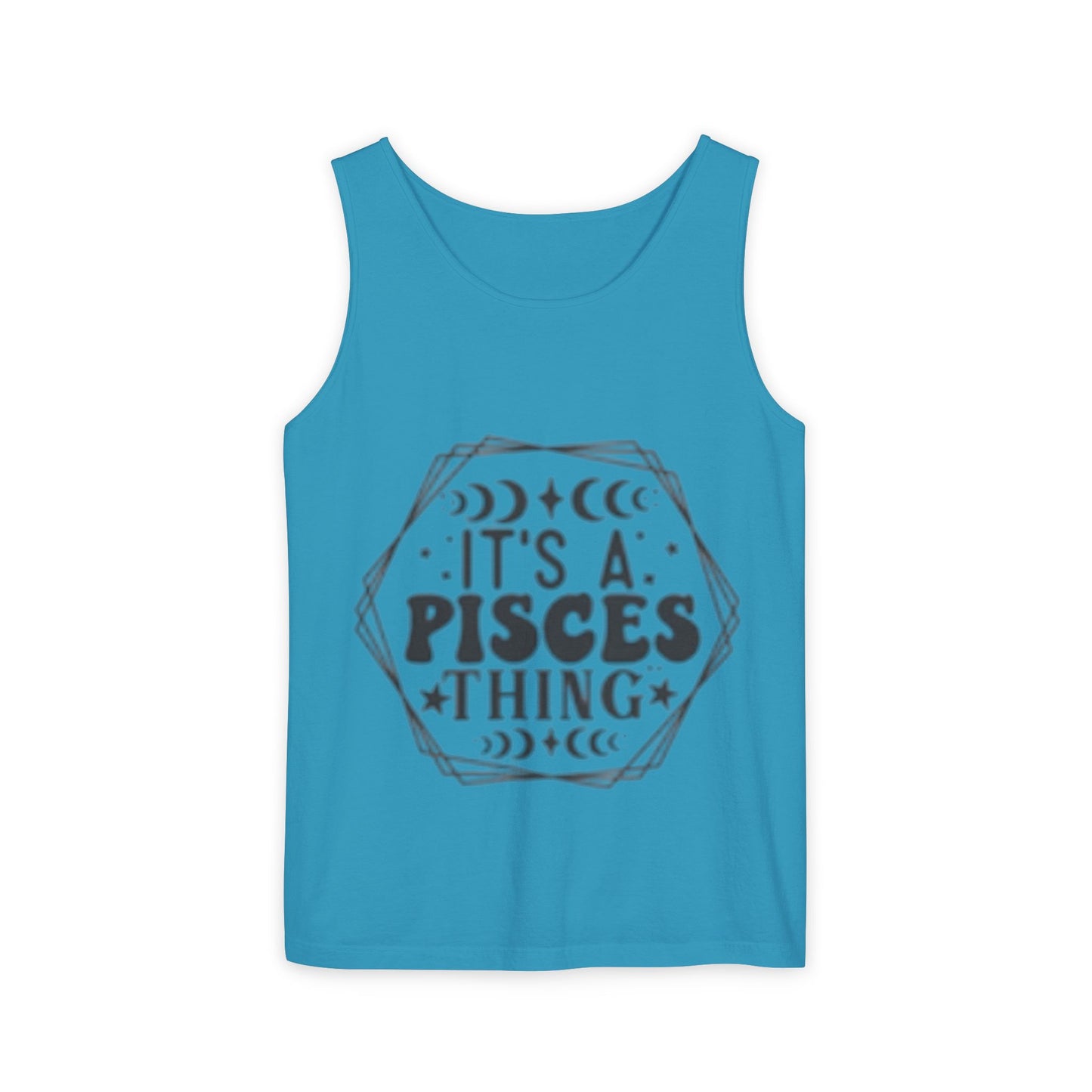 Pisces Zodiac Tank Top | Unisex Astrology Tee | Perfect Gift for Birthdays, Astrology Lovers, and Summer Vibes