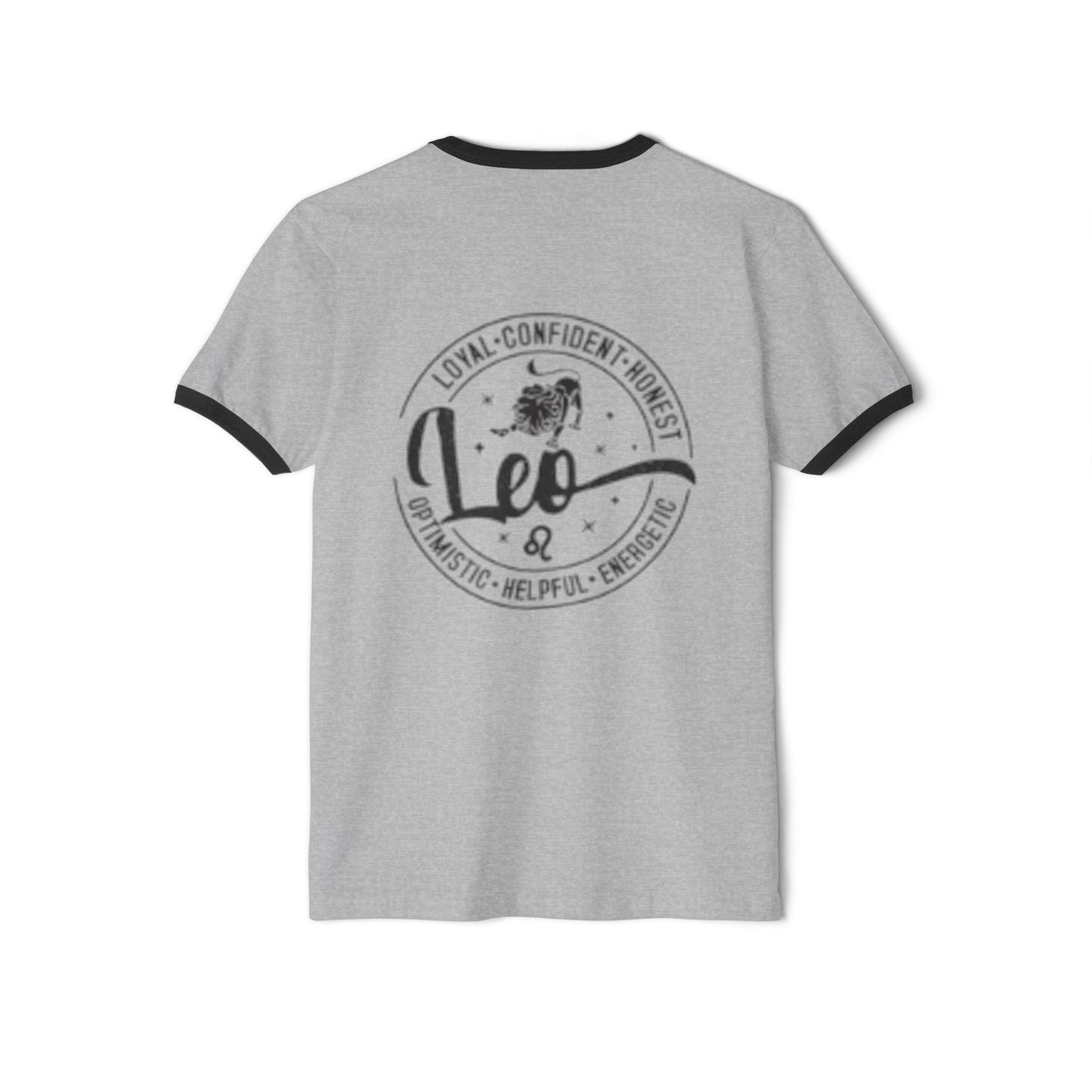 Unisex Leo Zodiac Ringer T-Shirt - Confident, Creative & Courageous | Astrology Gift