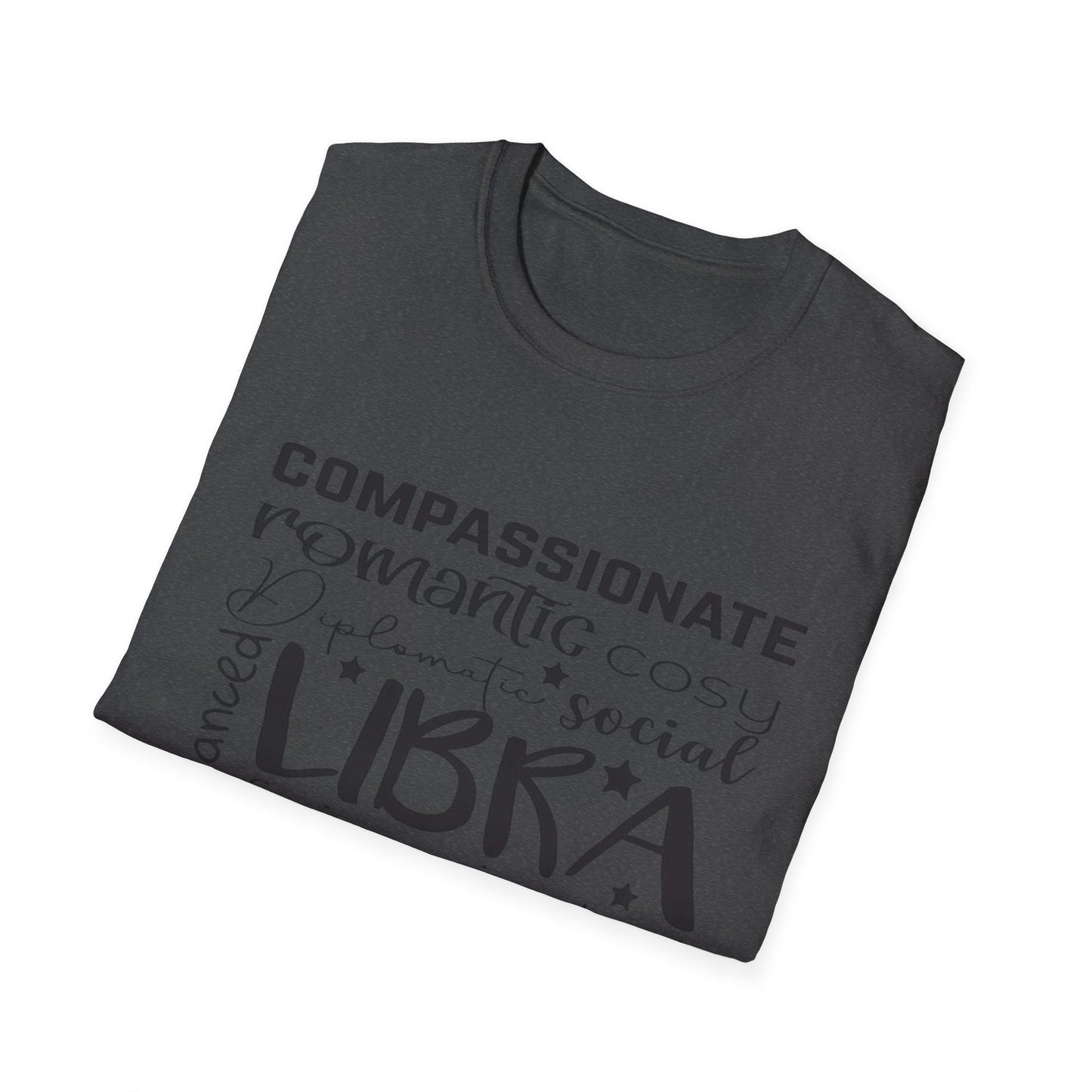 Libra Zodiac Unisex Softstyle T-Shirt - Charming & Romantic Astrology Shirt