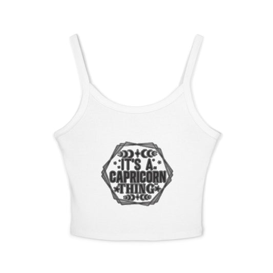 Capricorn Zodiac Spaghetti Strap Tank Top - It's a Capricorn Thing