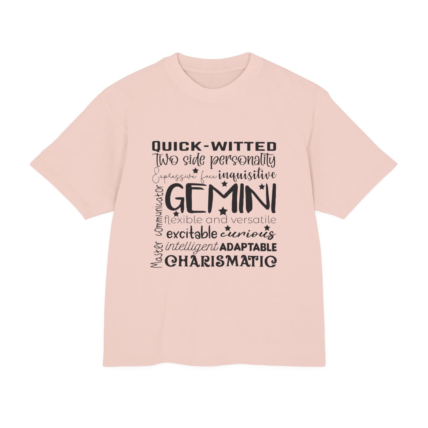 Gemini Zodiac Graphic Tee - Quick-Witted & Charismatic Unisex Urban Heavy Tee