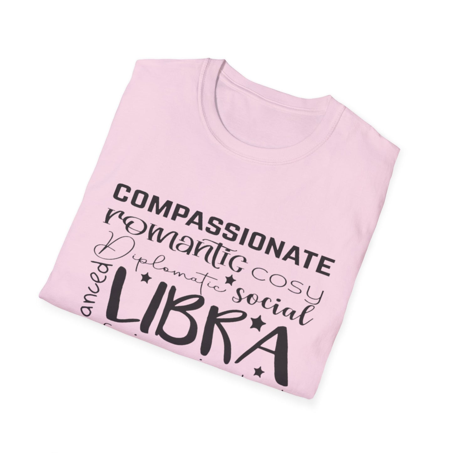 Libra Zodiac Unisex Softstyle T-Shirt - Charming & Romantic Astrology Shirt