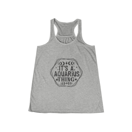 Aquarius Zodiac Flowy Tank Top for Women - Astrology Gift
