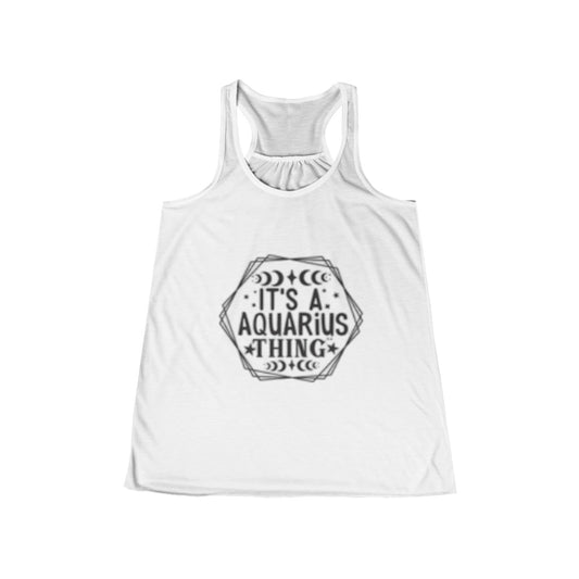 Aquarius Zodiac Flowy Tank Top for Women - Astrology Gift
