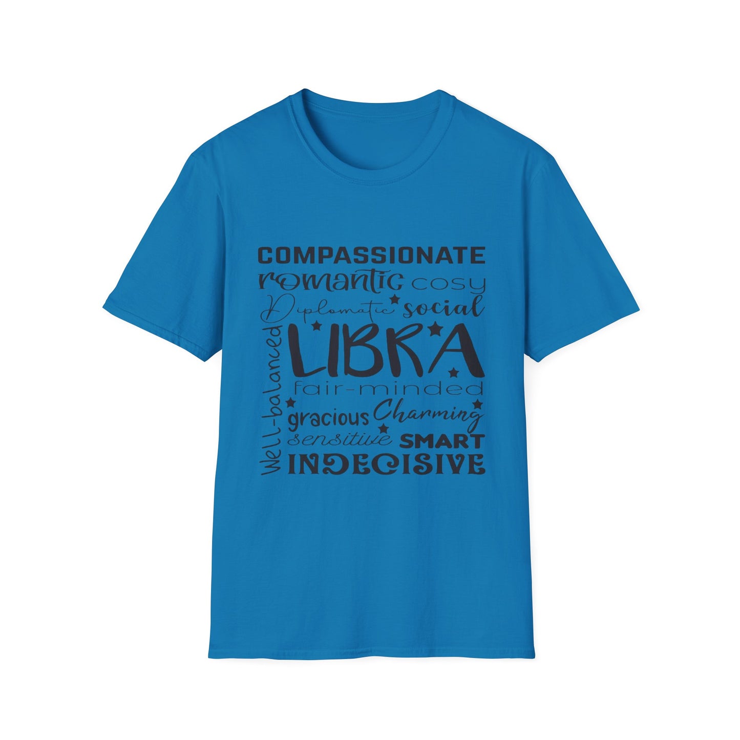 Libra Zodiac Unisex Softstyle T-Shirt - Charming & Romantic Astrology Shirt