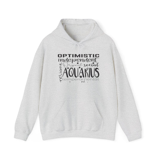 Aquarius Zodiac Hoodie - Optimistic & Independent Sweatshirt