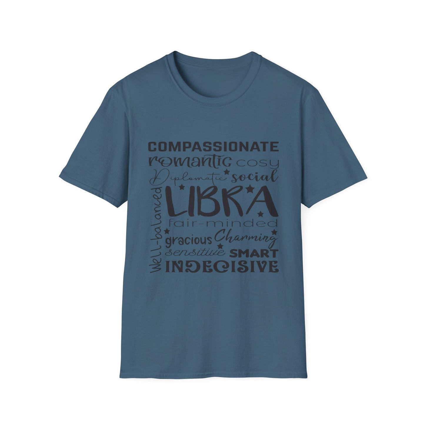 Libra Zodiac Unisex Softstyle T-Shirt - Charming & Romantic Astrology Shirt