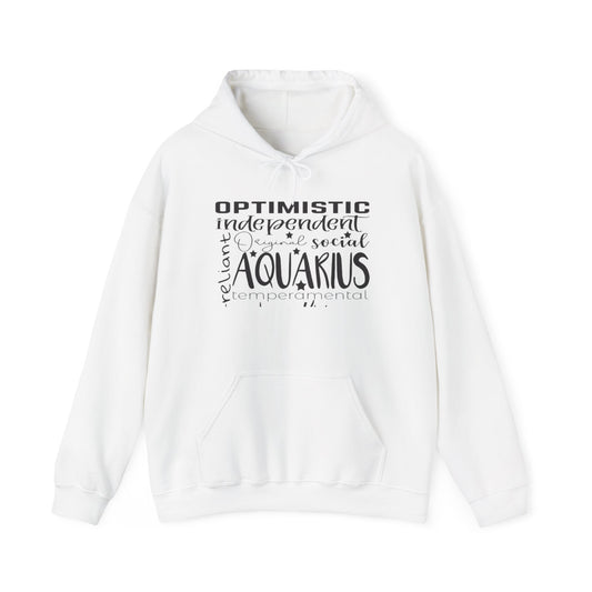 Aquarius Zodiac Hoodie - Optimistic & Independent Sweatshirt