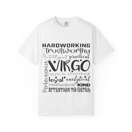 Virgo Traits Unisex Garment-Dyed T-Shirt - Astrology Zodiac Sign Tee