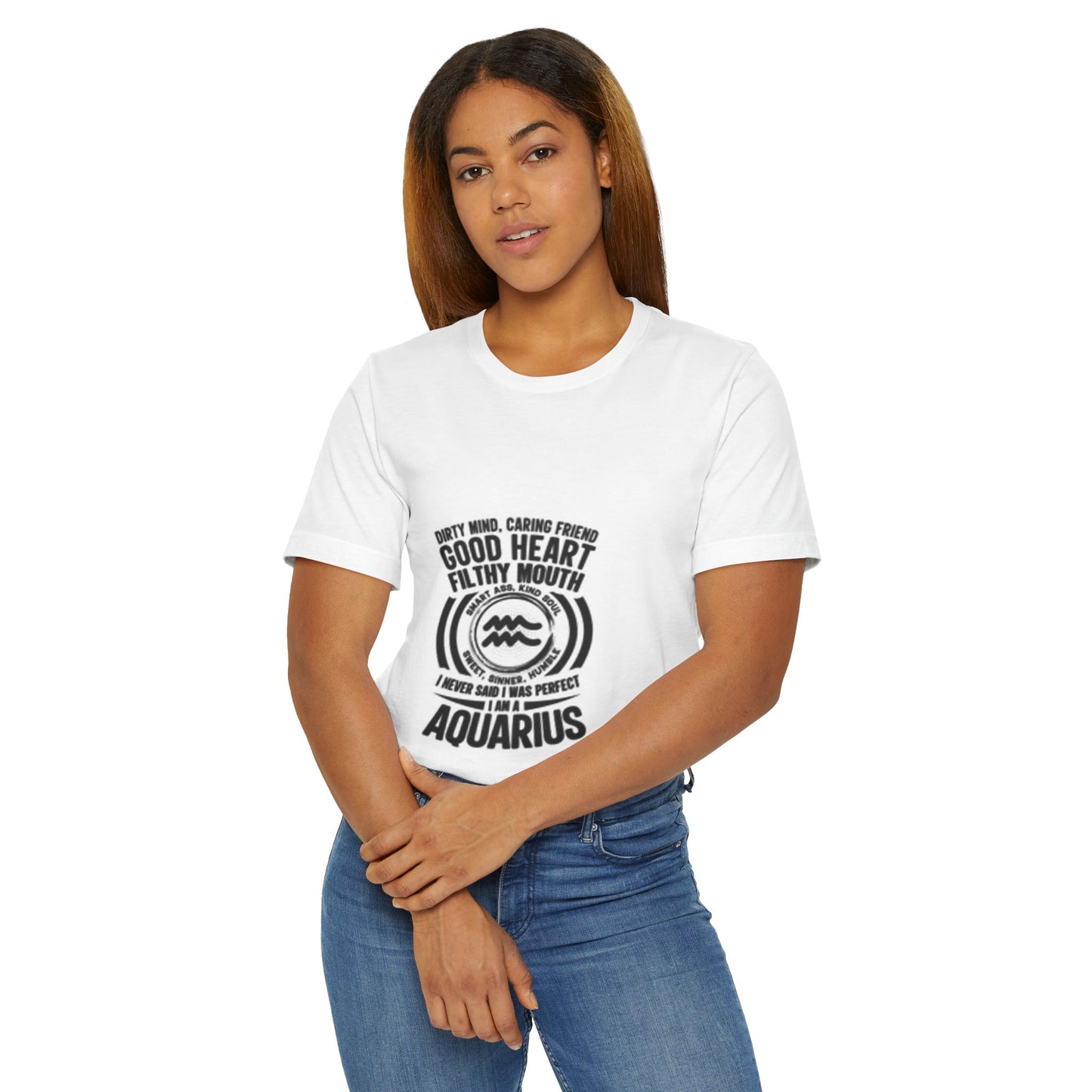 Aquarius Good Heart Filthy Mouth Unisex T-Shirt