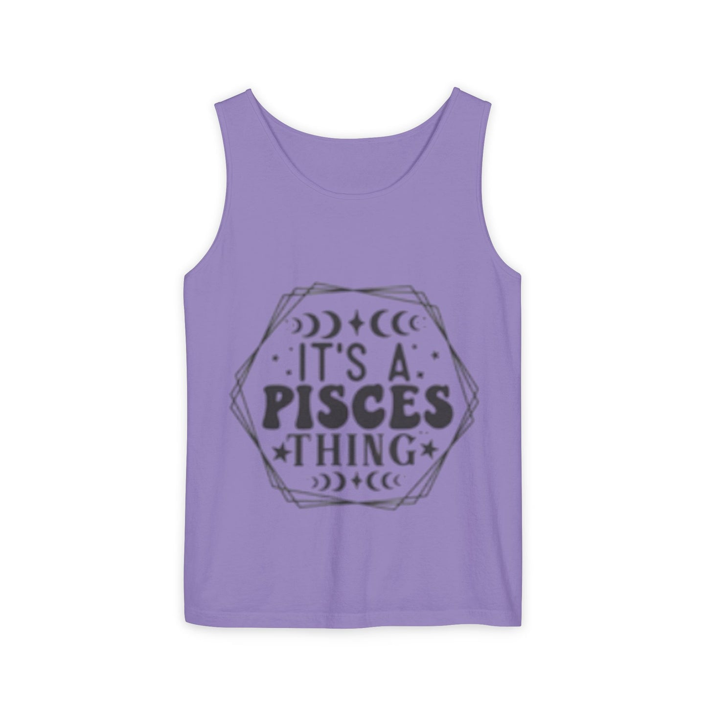 Pisces Zodiac Tank Top | Unisex Astrology Tee | Perfect Gift for Birthdays, Astrology Lovers, and Summer Vibes